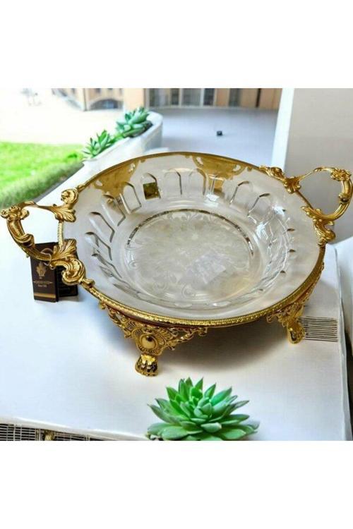 Royking Ayaklı Yuvarlak Salata Kasesi 36X28X7Cm Crg164