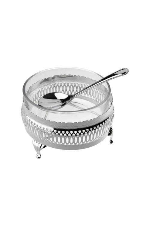 Queen Anne Qa 68 Standlı Kaşıklı Kase Gümüş 12 Cm