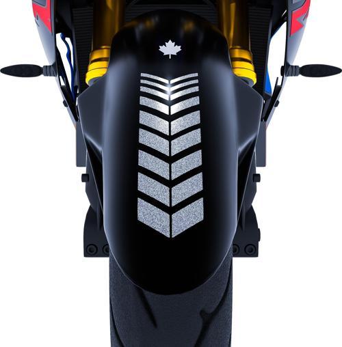 2 Adet Sport Motosiklet Çamurluk Yaldızlı Gümüş Kask Sticker Çınar Extreme 