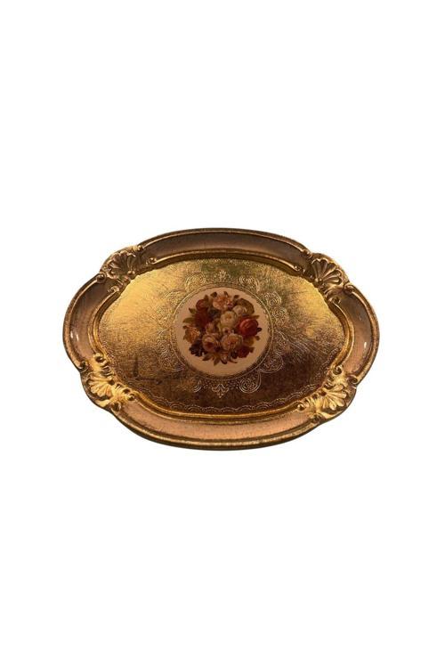 Ması Ms47 Oval Kahve Tepsi 30*22 Ivory