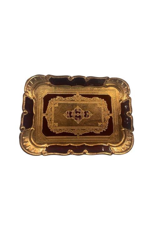 Ması Ms58 Dikd.Kahve Tepsi 26*19 Bordeaux