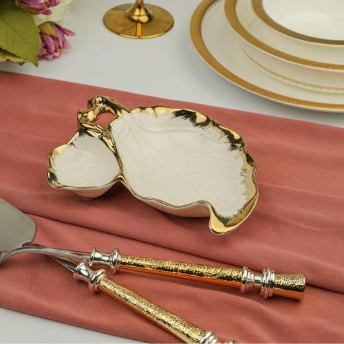 Albero Gold Sunum Tabak 17*19*4 Cm