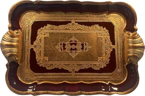 Ması Ms61 Dikd.İstridye Kulp Kahve Tepsi 28*19 Bordeaux