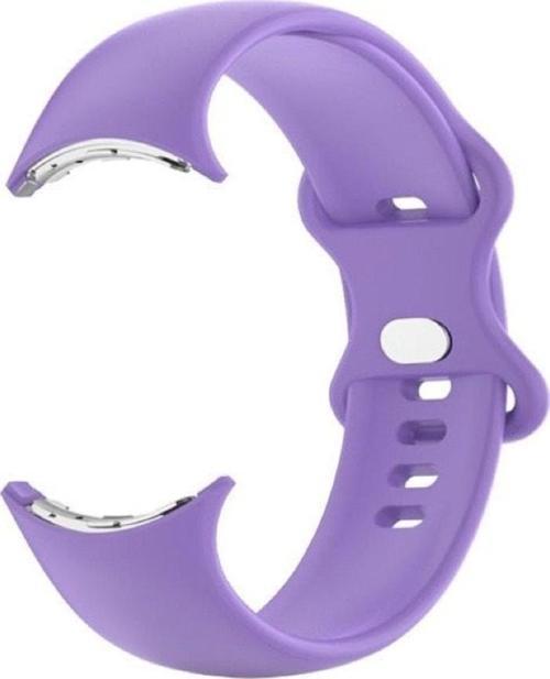 Google Pixel Watch Ile Uyumlu Kordon Esnek Silikon Malzeme Suya Karşı Dirençli Lissome Silikon Kayış