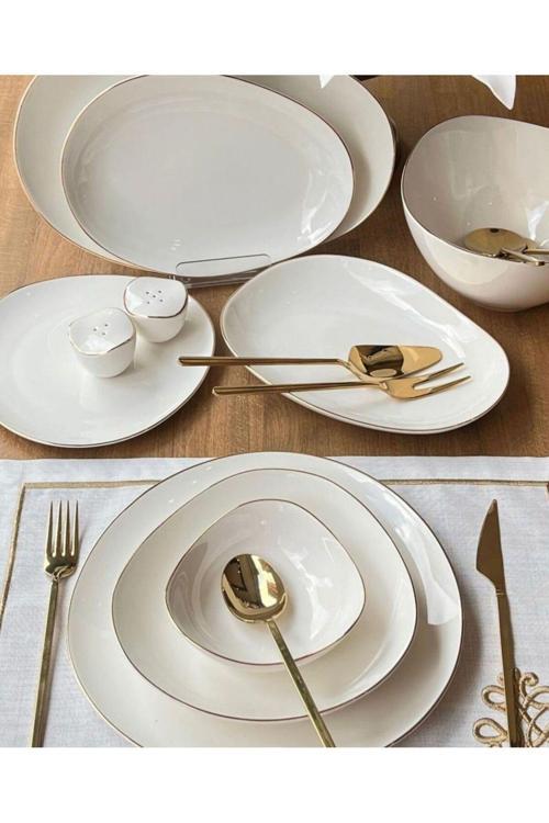 Coolwawe 54 Prç. Yemek Takımı Gold