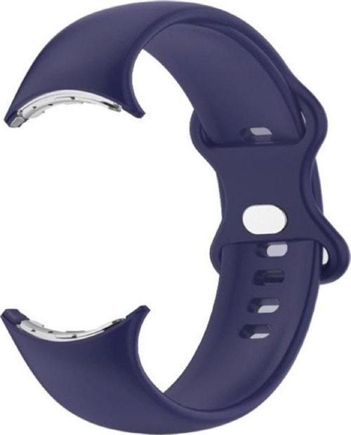 Google Pixel Watch Ile Uyumlu Kordon Esnek Silikon Malzeme Suya Karşı Dirençli Lissome Silikon Kayış