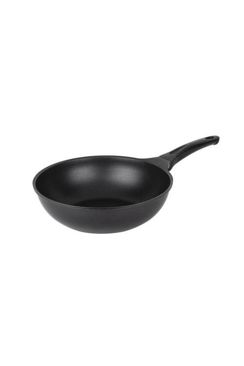 Siyah Döküm Yanmaz Yapışmaz Kaplamalı Wok Tava 28cm