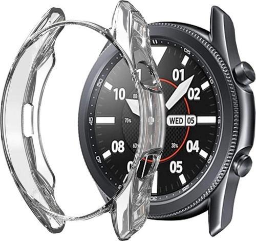 Galaxy Watch 3 Ile Uyumlu 45 Mm ( Önü Açık ) Wafture Silikon Kılıf Watch 3 41 Mm Akıllı Saat Kılıf