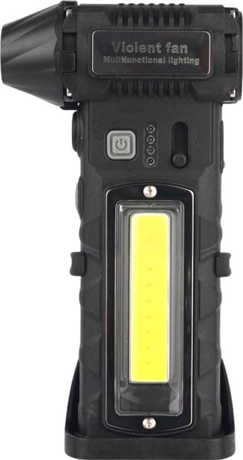 Şarjlı Işıklı Araç Kurutucu Mangal Üfleme Yaprak Temizleme Mini Turbo Jet Fanı F020