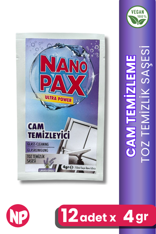 CAM TEMİZLİK TOZ TEMİZLİK SAŞESİ (12 adet X 4gr)