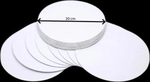 Turta Mendili / Pasta Altlığı Beyaz Yuvarlak 20 cm 10 adet