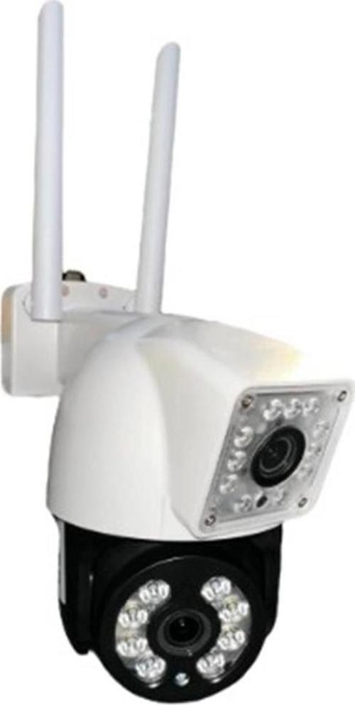 OKam O-Kam-3011 Çift Kameralı Full HD 4 MP Gece Görüşlü IP Wi-Fi PTZ Güvenlik Kamerası