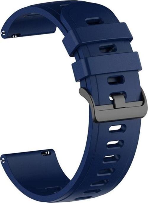 Galaxy Watch 3 Ile Uyumlu Kordon (41mm) Solid Color Spor Kayış Termoplastik Ent Kaliteli Lacivert