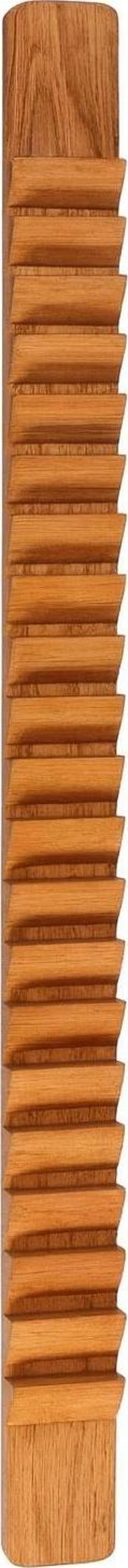 Ahşap Parmak Merdiveni 130 cm | 30 Açılı Basamaklı, Duvara Monte ve Masif Ağaç Gövde