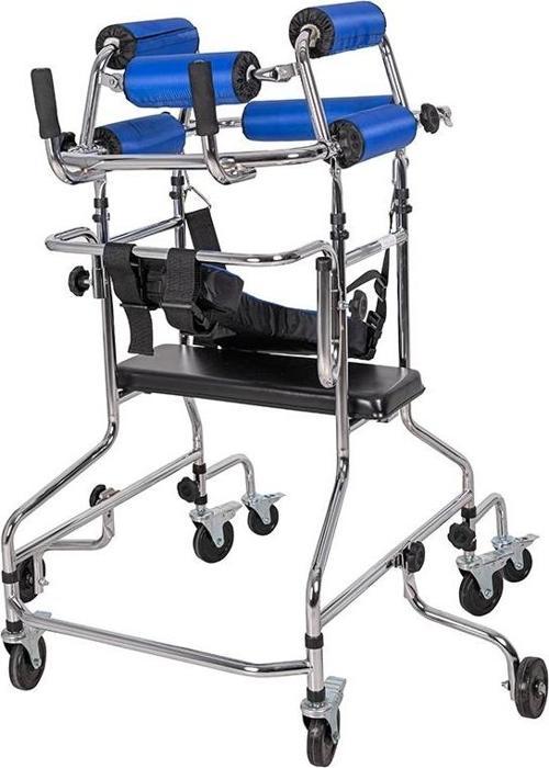 Alüminyum Hemiplegia Rollator | Hemipleji Hastaları İçin Güvenli, Ergonomik, Katlanır, PR-900
