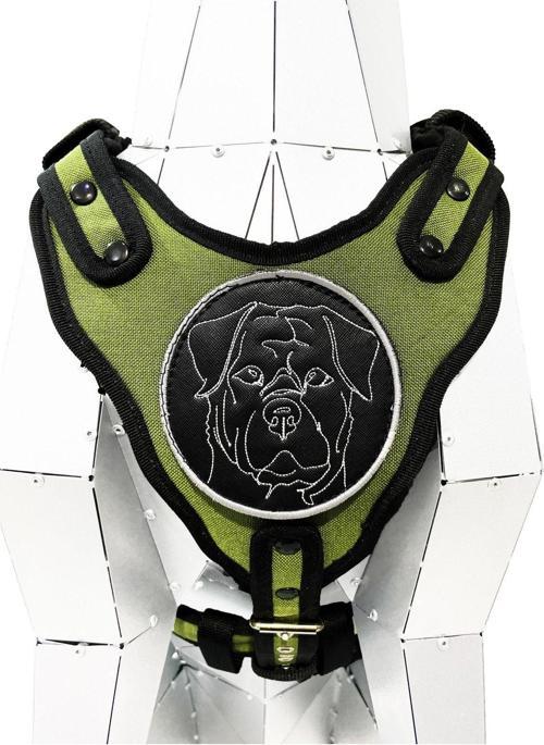 Haki Rottweiler Köpek Göğüs Tasması Göğüslük Tasma