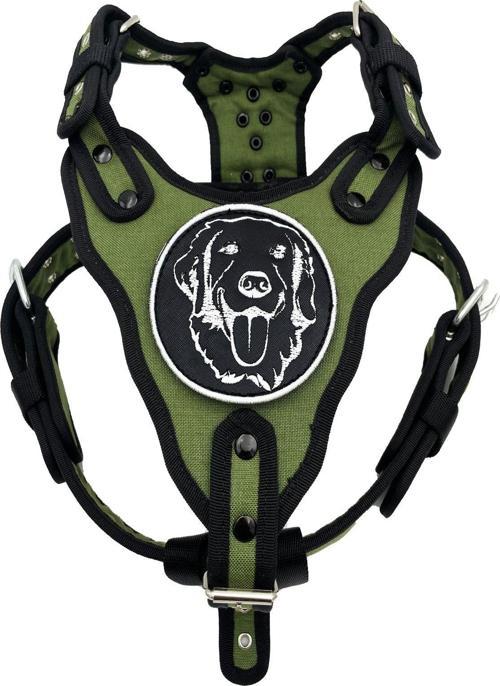 Haki Golden Retriever Köpek Göğüs Tasması Göğüslük Tasma