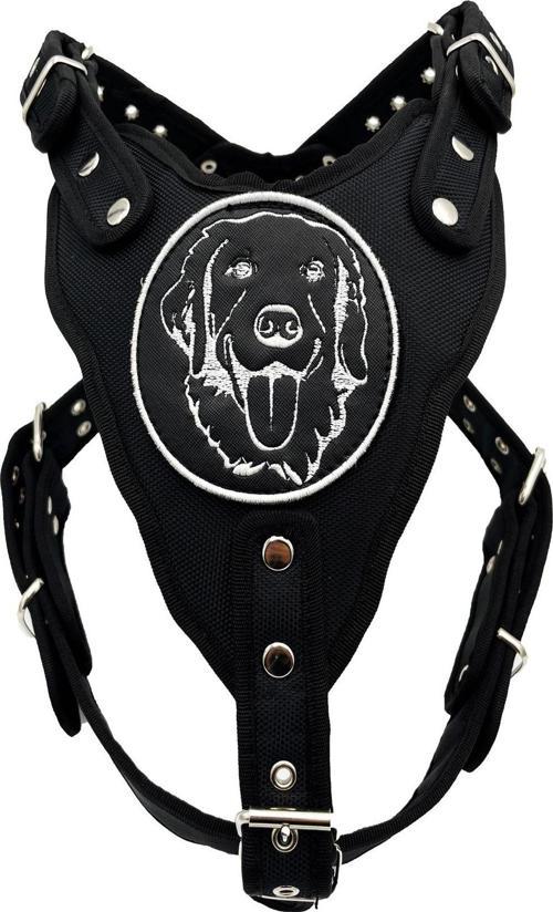 Siyah Golden Retriever Köpek Göğüs Tasması Göğüslük Tasma