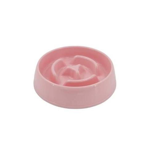Kedi ve Köpek Yavaş Yeme Mama Kabı No:1 175 Ml Pembe