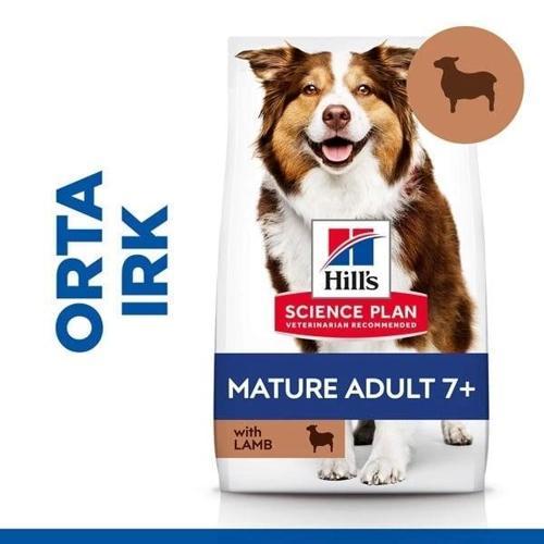 Hills Mature Senior +7 Medium Orta Irk Kuzu Etli Yaşlı Köpek Mamasi 2.5 Kg