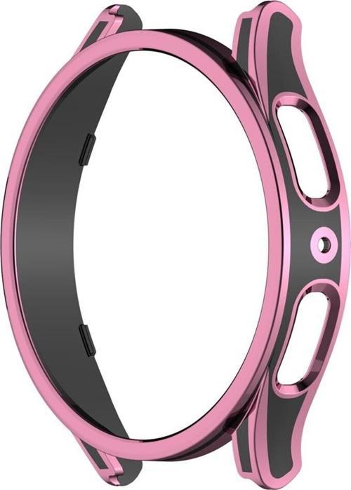 Galaxy Watch 5 Ile Uyumlu 40mm Sert Pc Kasa Koruma Watch 5 Ile Uyumlu Gard Çerçeve Pink-black