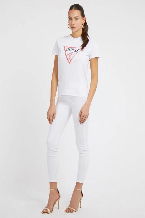 SS CLASSIC FIT LOGO Kadın Beyaz T-shirt W2BI69K8FQ1-G011