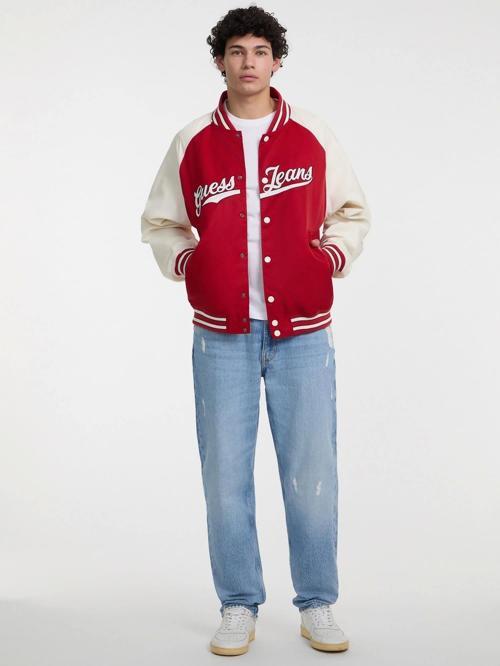 Jeans GJ RAGLAN BOMBER WITH PATCH Erkek Kırmızı Ceket M5GL32WHAA2-G585