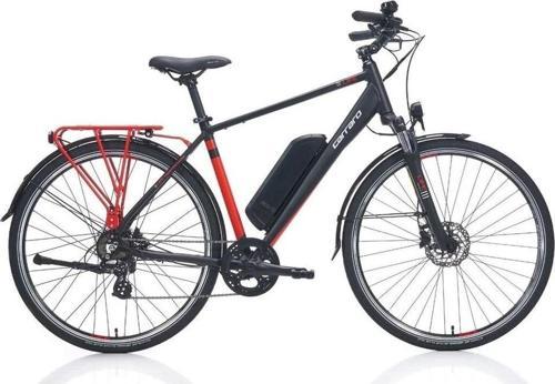 E-Line eLife 2.1 HD Fren 7 Vites 28 Jant Elektrikli Şehir Bisikleti Mat Siyah Kırmızı 47 Kad