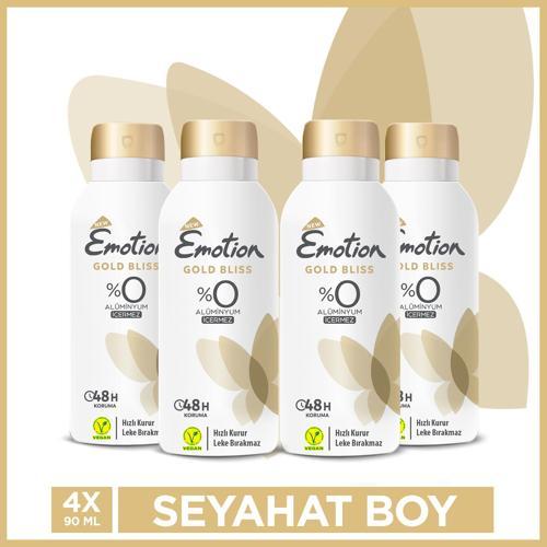 Gold Bliss Kadın Deodorant 4x90 Ml Seyahat Boy