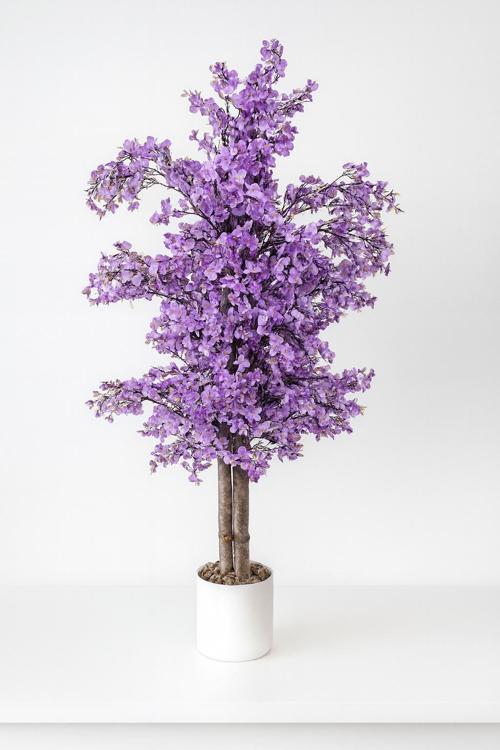 Yoğun Yapraklı 100 cm Yapay Sakura Bahar Dalı Ağacı Premium 