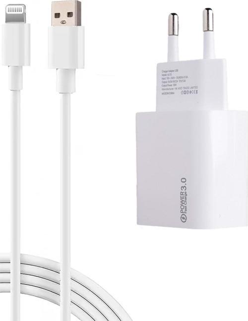 AL18 ECO Bundle 18W Hızlı Şarj Cihazı + USB-A to Lightning Kablo | QC 3.0 Destekli