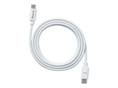 ECO-CCT Beyaz USB-C-C Kablo – 1.2 m, 60 W Hızlı Şarj
