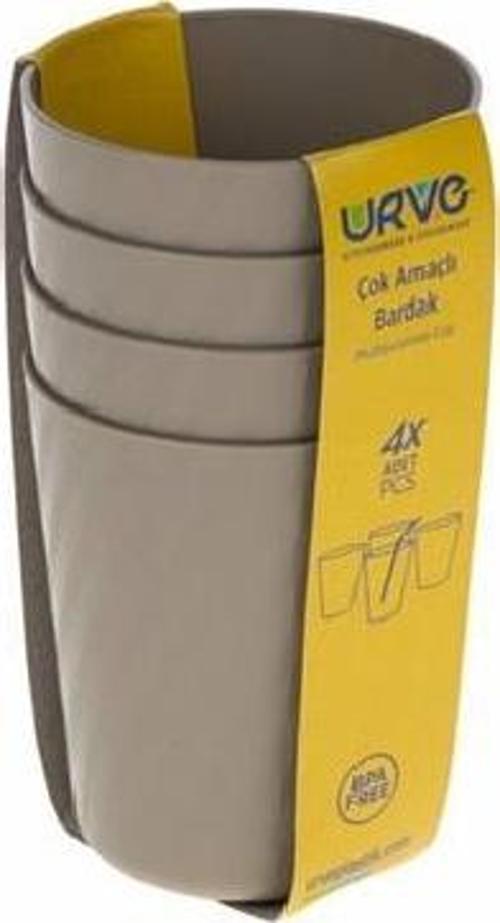 Urve Bardak Çok Amaçlı 4 Lü Plastik UR-3416