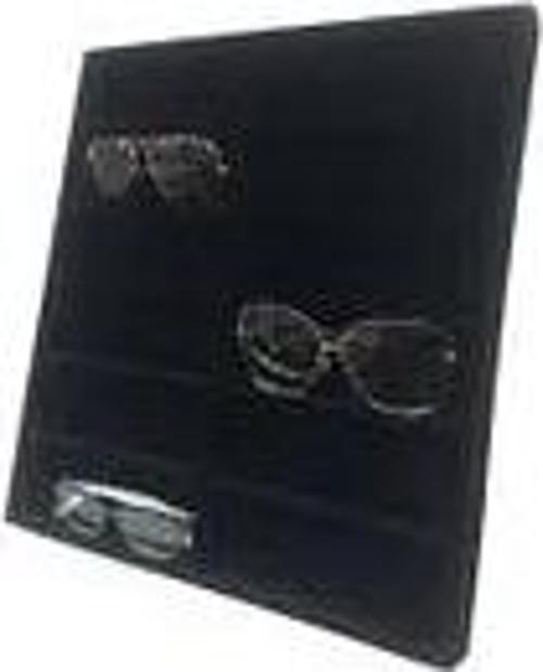 Havana Model Süet Kumaş Siyah Renk 38/36 Cm Bölmeli Gözlük Stand Kutusu