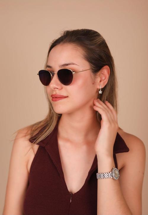 Unısex Metal Polarize Güneş Gözlüğü Ar48 C13