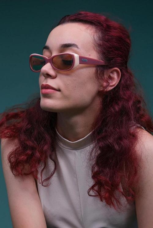 Kadın Çift Renkli Kemik Polarize Retro Güneş Gözlüğü Cs014 C17