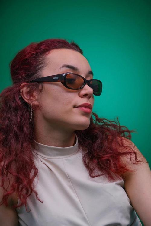 Kadın Kahverengi Desenli Kemik Polarize Retro Güneş Gözlüğü Cs014 C16