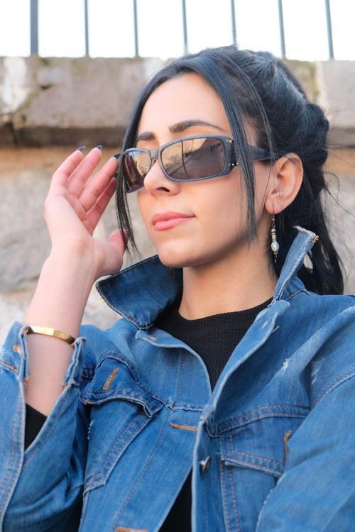 Kadın Turkuaz Kemik Polarize Güneş Gözlüğü Cs041 C3