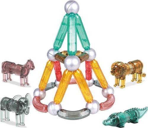 Magnetic Sticks 35 Parçalı Premium Manyetik Çubuklar, Bloklar Seti | Steam, Eğitici Bloklar