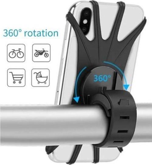 Silikon Esnek Bisiklet Telefon Tutucu