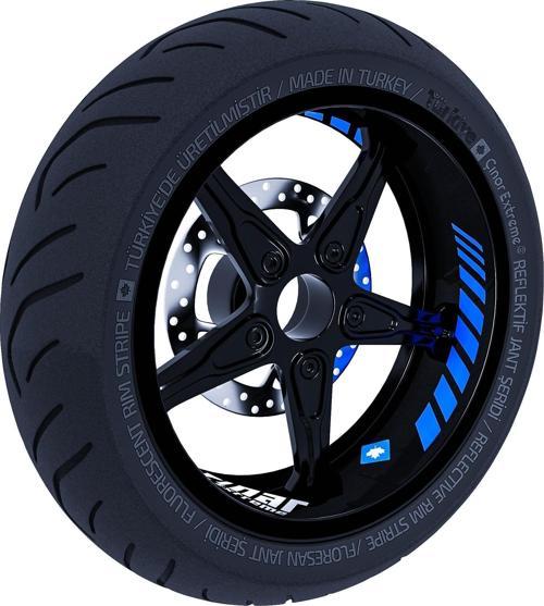 Gp Racing Azur Mavi İç Jant Şeridi Sticker Çınar Extreme 