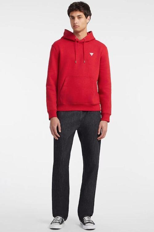 Jeans GJ HOOD SLIM MINI TR Erkek Bordo Sweatshirt M4YQ22K9V31-G5M3