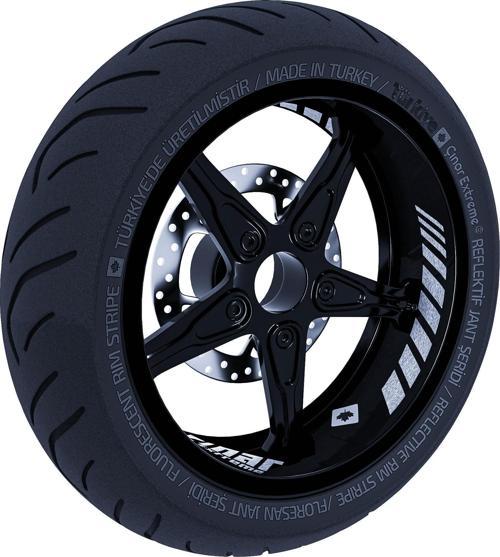 Gp Racing Yaldızlı Gümüş İç Jant Şeridi Sticker Çınar Extreme 