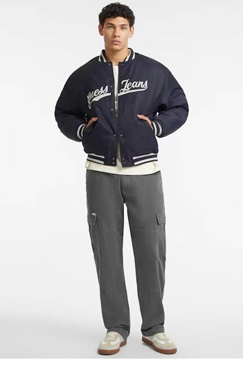 Jeans GJ BOMBER WITH PATCH Erkek Lacivert Ceket M4BL24WG932-A71W
