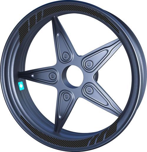 Karbon Fiber Dokulu Moto GP İç Jant Şeridi Sticker Çınar Extreme 