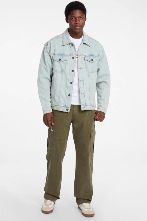 Jeans GJ MENS OVERSIZE TRU Erkek Mavi Ceket M4BN38D5DO1-GAL1
