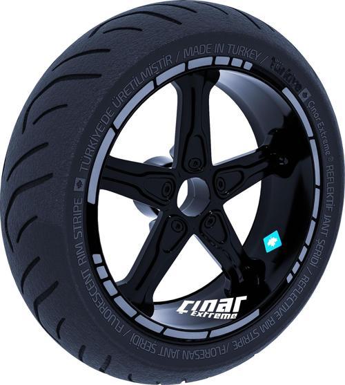 Moto GP Stili Taş Grisi Jant Şeridi Sticker Çınar Extreme 