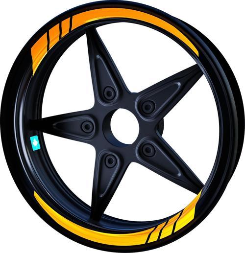 Moto GP Taksi Sarısı İç Jant Şeridi Sticker Çınar Extreme 