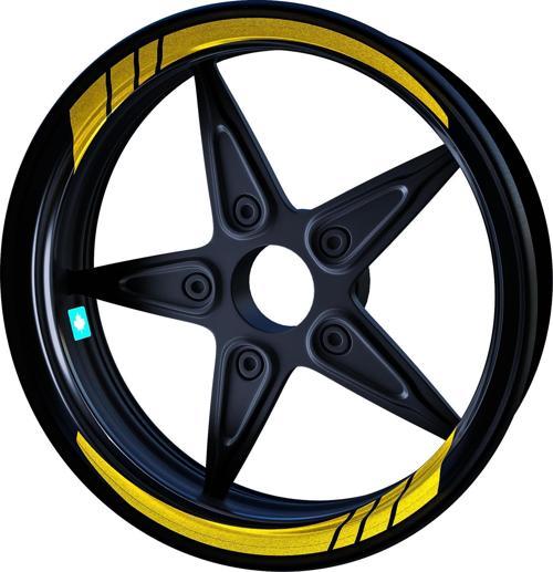 Moto GP Yaldızlı Gold İç Jant Şeridi Sticker Çınar Extreme 