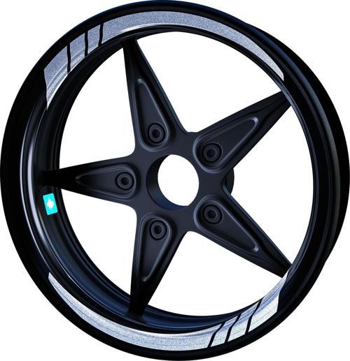 Moto GP Yaldızlı Gümüş İç Jant Şeridi Sticker Çınar Extreme 